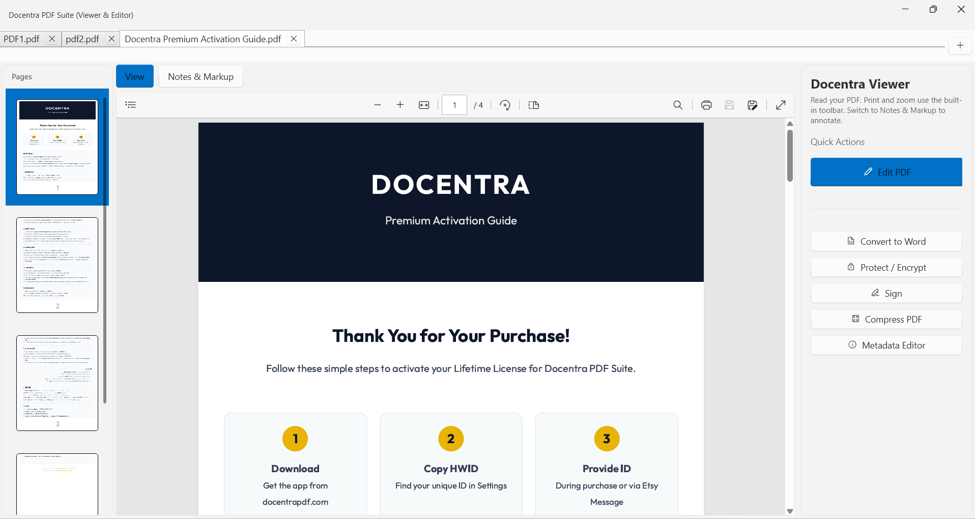Docentra PDF Reader